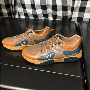 Brown and Blue Men's Sneakers